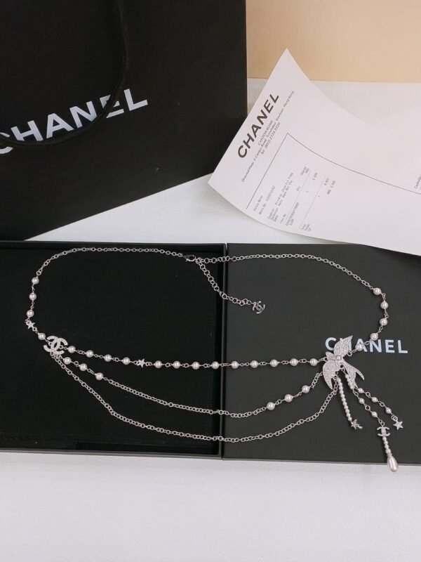 Chanel Pearl Chain Belt - Image 7