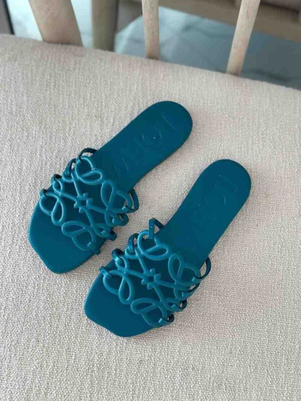 Loewe Anagram Leather Slide Sandals - Image 8