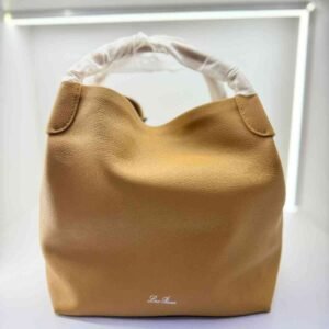 Loro Piana Bale Large Fine Grained Leather Woman