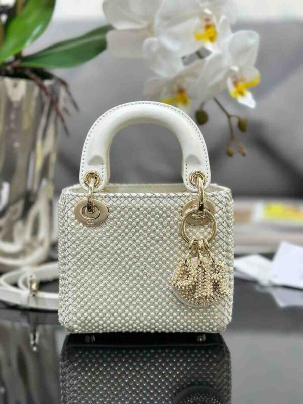 CD Lady Bag 20cm Crystal Embellished - Image 3