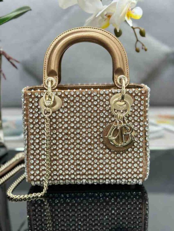 CD Lady Bag 20cm Crystal Embellished