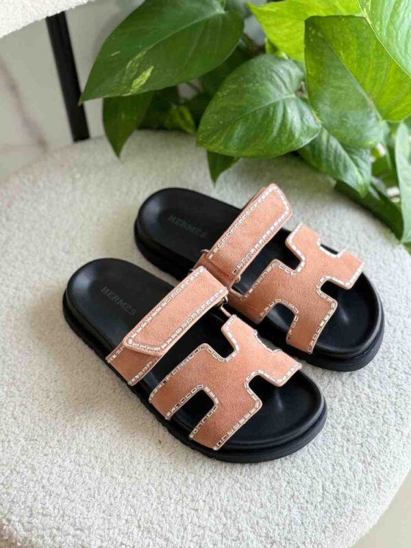 Hermes Chypre Suede Goatskin Women's Sandal - Image 6