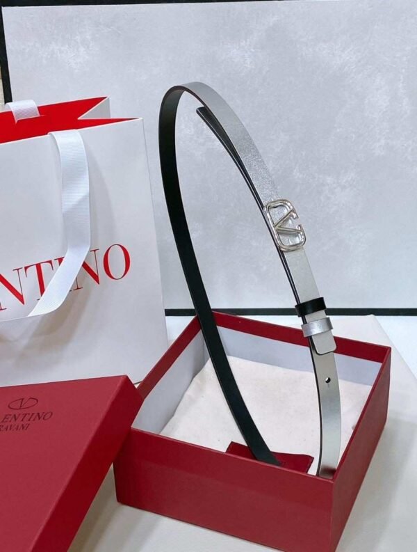Valentino Garavani Black Leather Belt - Image 6