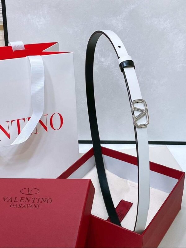 Valentino Garavani Black Leather Belt - Image 7