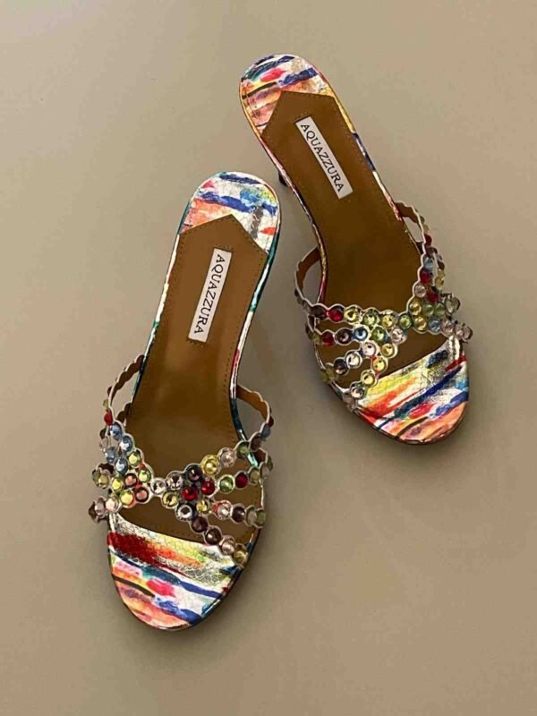Aquazzura Leather Tequila Sandals Women 105 - Image 2