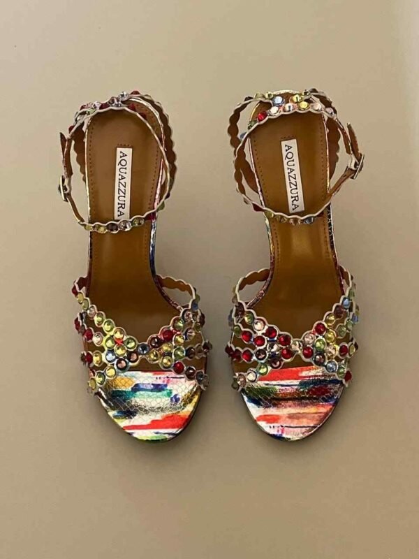 Aquazzura Leather Tequila Sandals Women 105 - Image 3