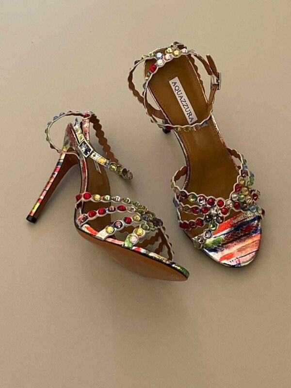 Aquazzura Leather Tequila Sandals Women 105 - Image 4