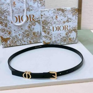 Dior Montague Loop Double-Sided Cow Leather Belt