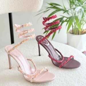 Women's Crystal Rhinestone High Heel Sandals