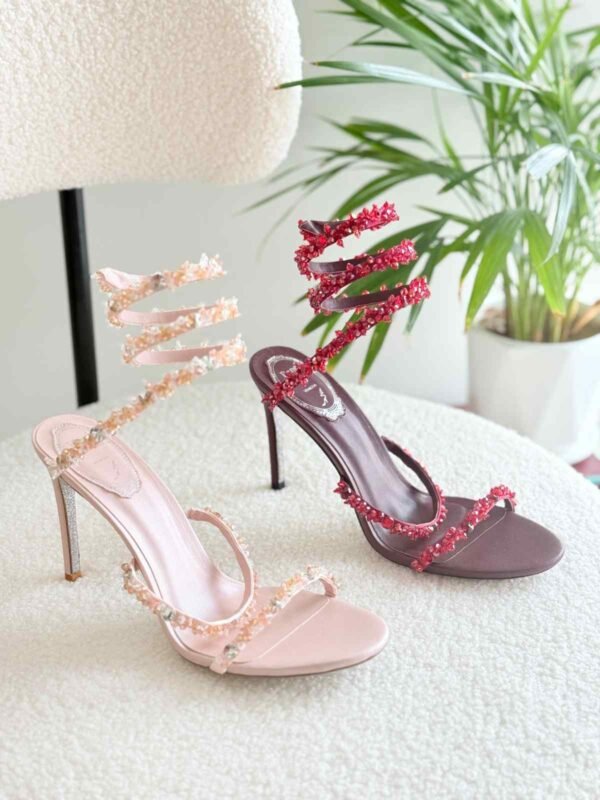 Women's Crystal Rhinestone High Heel Sandals