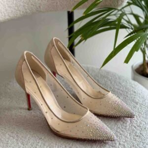 Christian Louboutin mini Glitter Follies Strass Heels