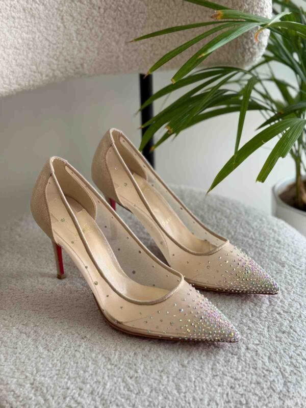 Christian Louboutin mini Glitter Follies Strass Heels
