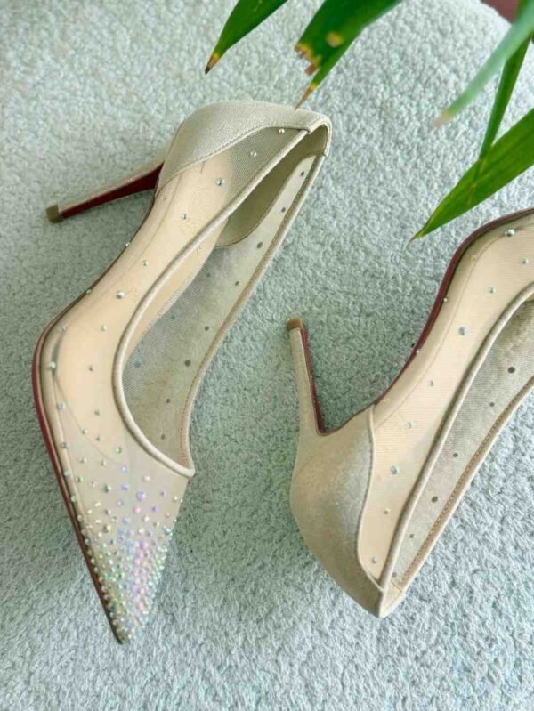 Christian Louboutin mini Glitter Follies Strass Heels - Image 2