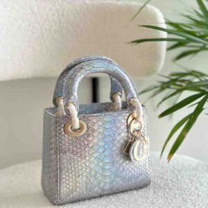 Dior Lady Dior Python Leather