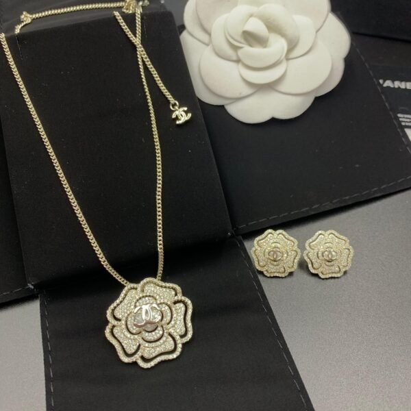 Chanel Camelia Necklace - Image 2