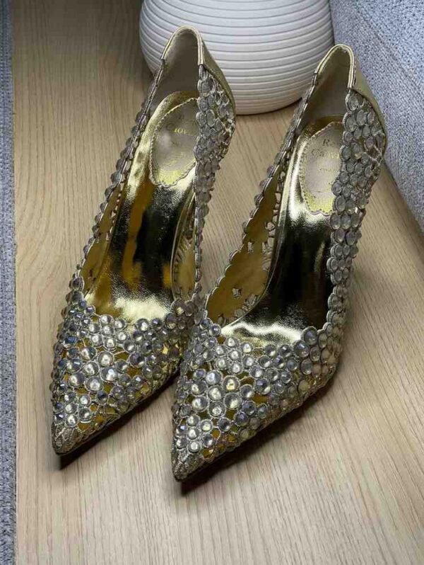 Women's Elegant Luxury Pointed Toe High Heels Crystal - Image 2