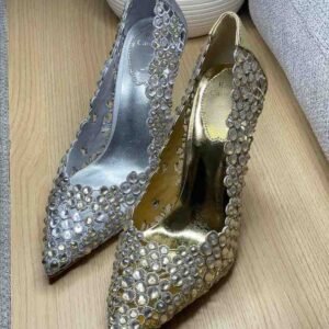 Women's Elegant Luxury Pointed Toe High Heels Crystal