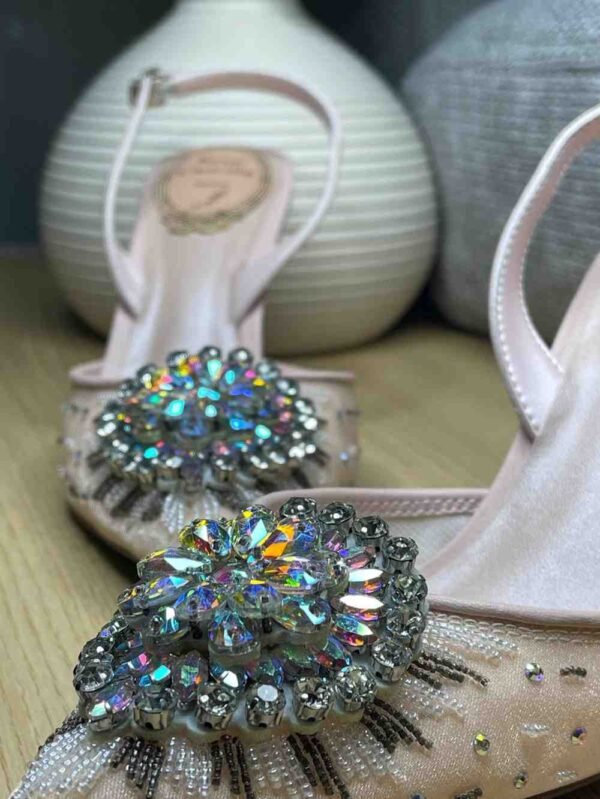 René Caovilla 70mm crystal-embellished Slingback Pumps - Image 4