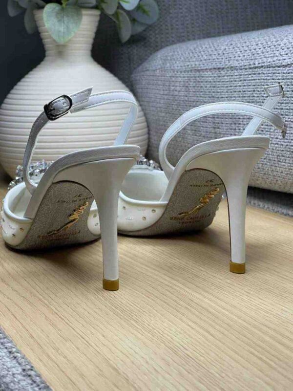 René Caovilla 70mm crystal-embellished Slingback Pumps - Image 3