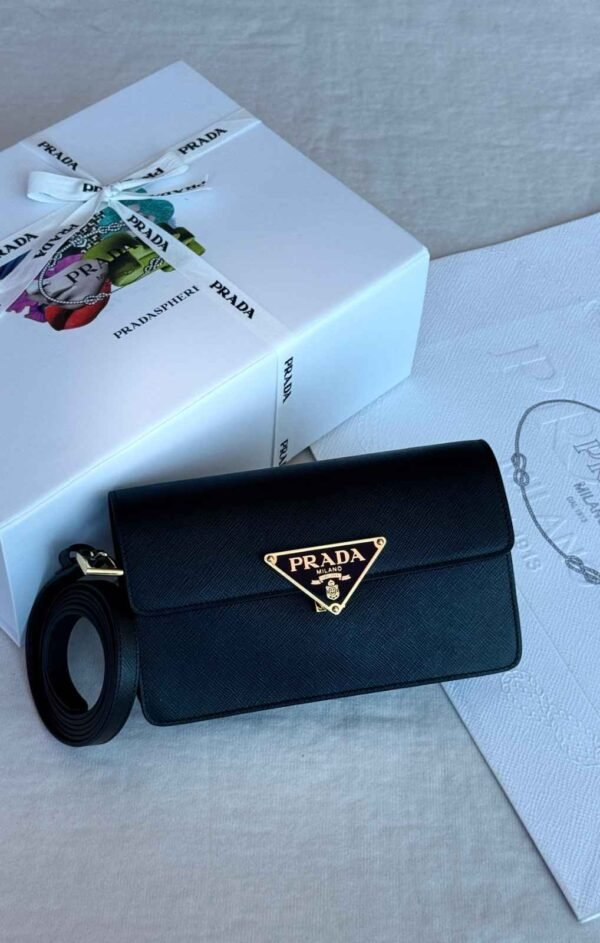 Prada Saffiano Mini Pouch - Image 5