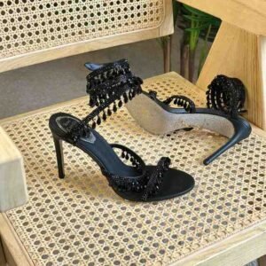 Rene Caovilla Butterfly Crystal Decorative High Sandals