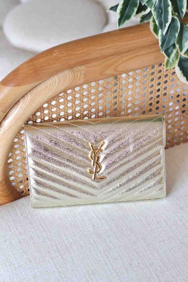 Saint Laurent Cassandre Matelassé Business Card Case - Image 6