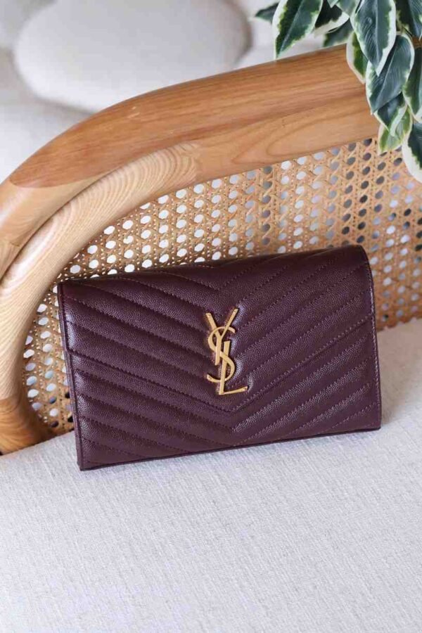 Saint Laurent Cassandre Matelassé Business Card Case - Image 13