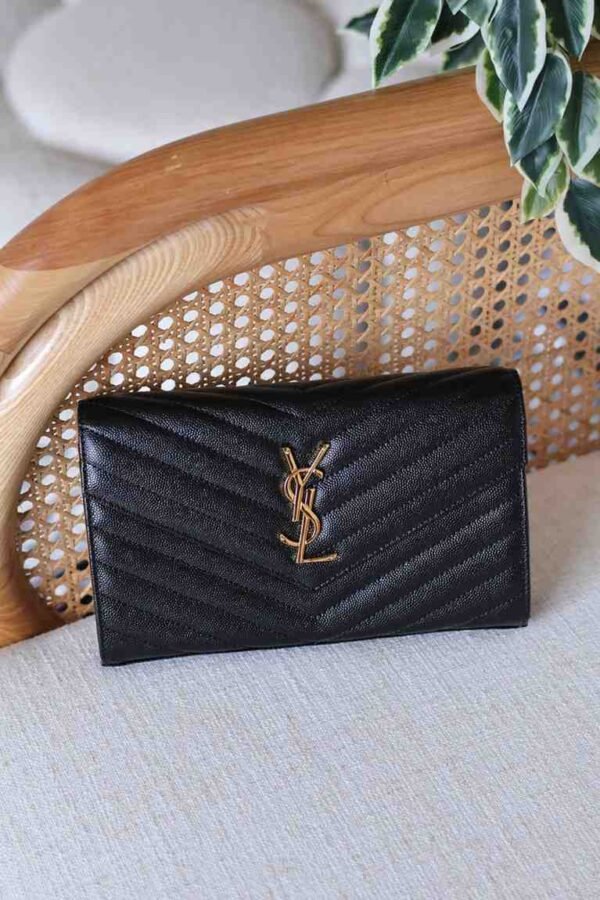 Saint Laurent Cassandre Matelassé Business Card Case - Image 12