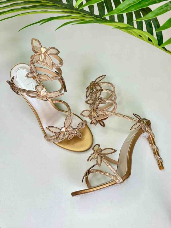 Rene Caovilla, Butterflies Crystal-embellished High Sandals - Image 2