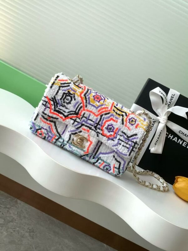 Chanel sequins CF bag strass - Image 4