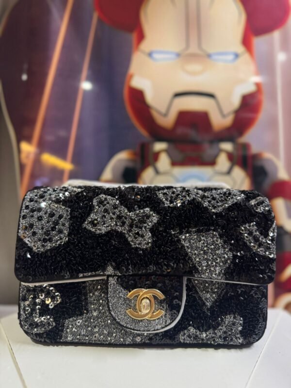 Chanel sequins CF bag strass - Image 5