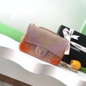 Chanel sequins CF bag strass