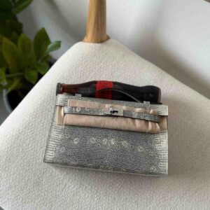 Hermes Kelly Pochette Ombre Lizard PHW