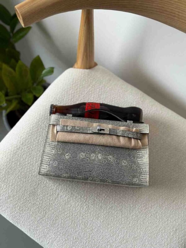 Hermes Kelly Pochette Ombre Lizard PHW