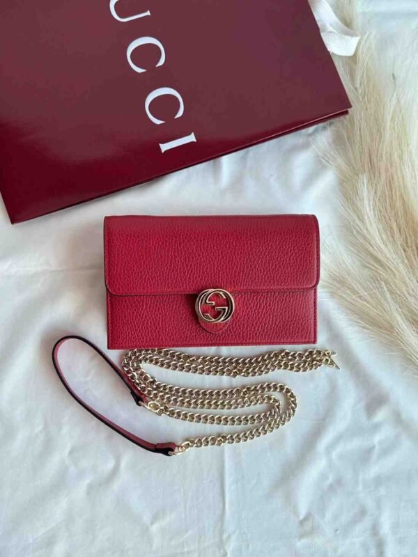 Gucci Interlocking G Black Leather