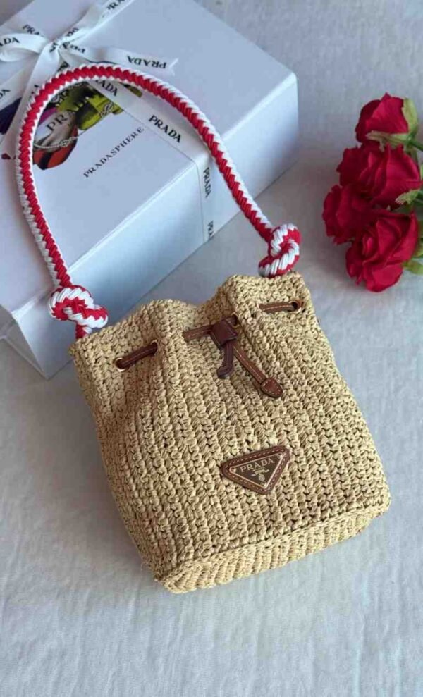 Prada crochet mini bucket bag - Image 2