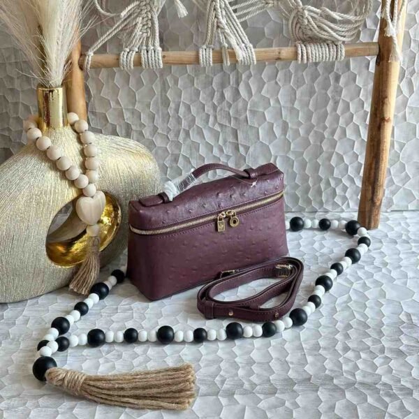 Loro Piana ostrich leather bag - Image 7