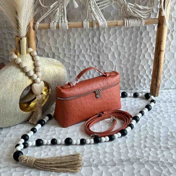 Loro Piana ostrich leather bag - Image 6