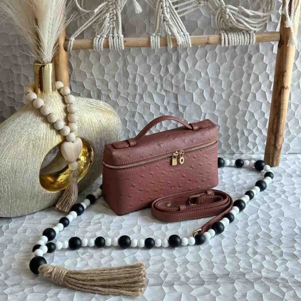 Loro Piana ostrich leather bag - Image 4