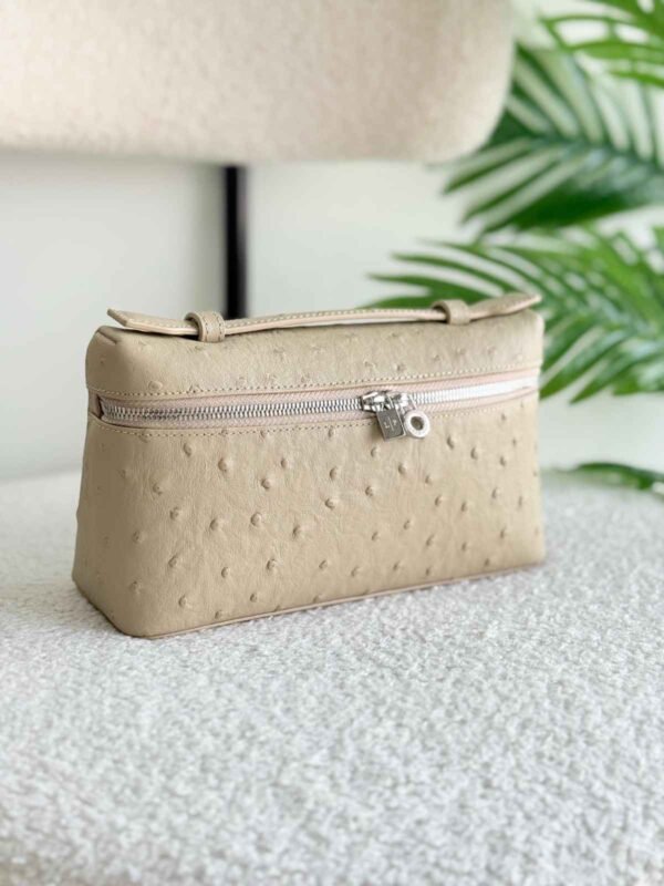 Loro Piana Extra Pocket 19 Ostrich Crossbody Bag - Image 4