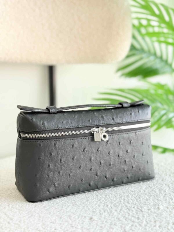 Loro Piana Extra Pocket 19 Ostrich Crossbody Bag - Image 3