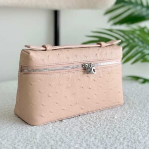 Loro Piana Extra Pocket 19 Ostrich Crossbody Bag